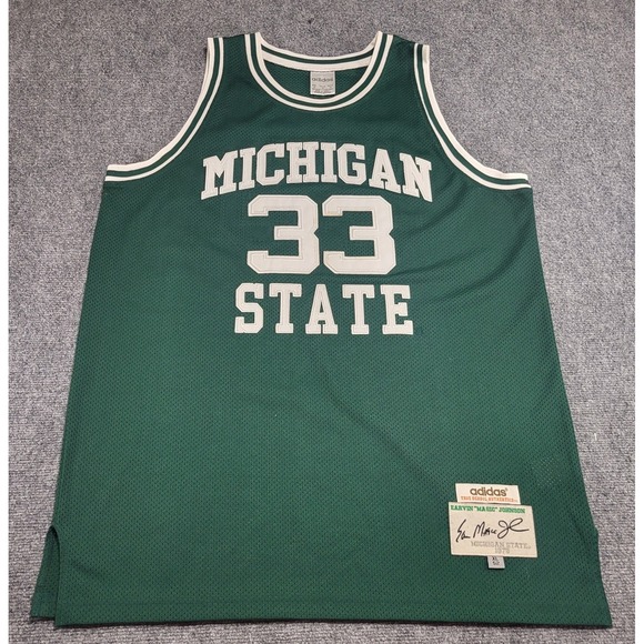 adidas Jackets & Blazers - Vtg Adidas Michigan State 1979 "True School" Magic Johnson Jersey Size XL (52)